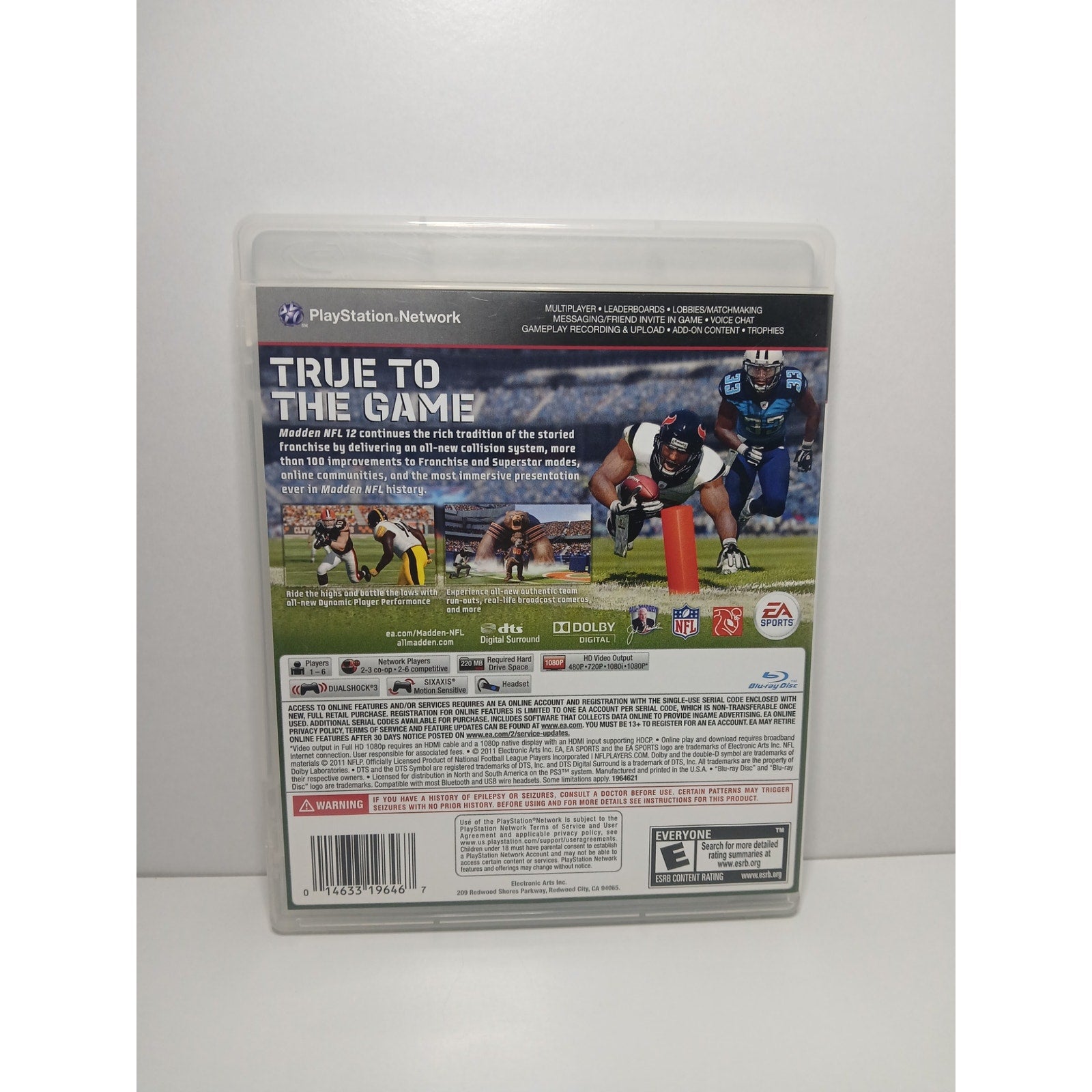 MADDEN NFL 12 CIB SONY PS3 GAME TESTED WORKING