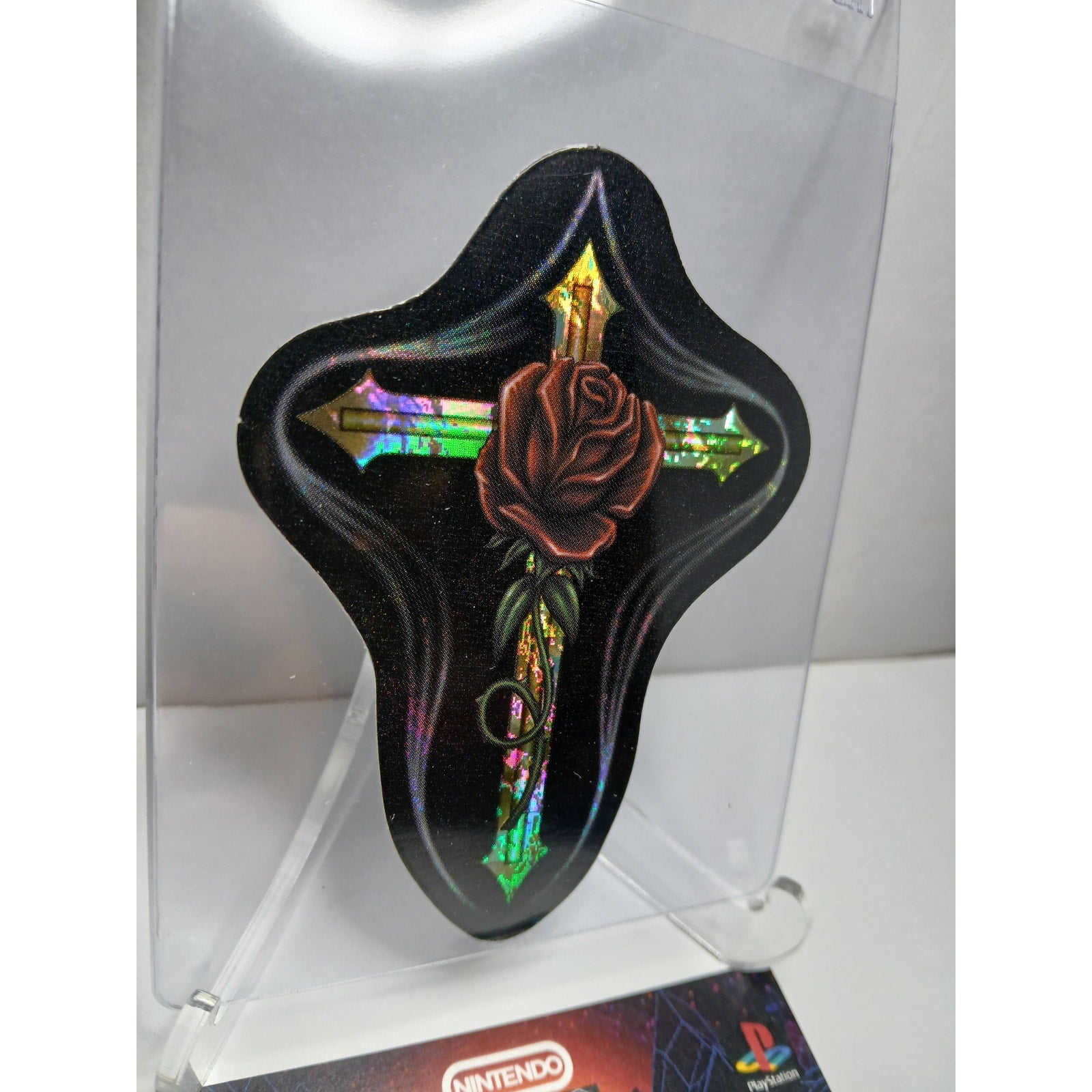 VINTAGE 2001 CROSS HOMIES GONZALES GRAPHICS HOLOGRAPHIC STICKER DECAL