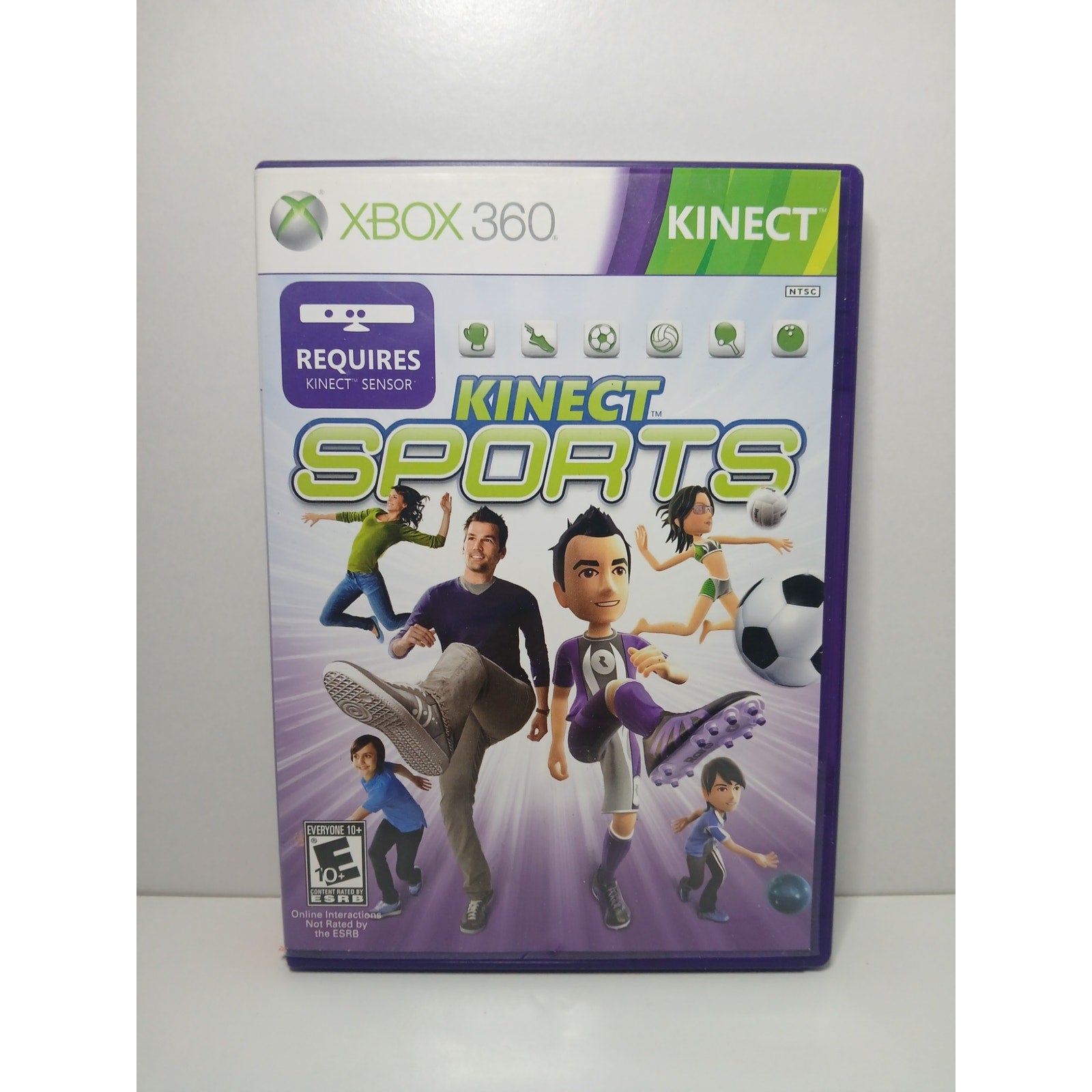 KINECT SPORTS CASE & MANUAL XBOX 360 GAME TESTED WORKING