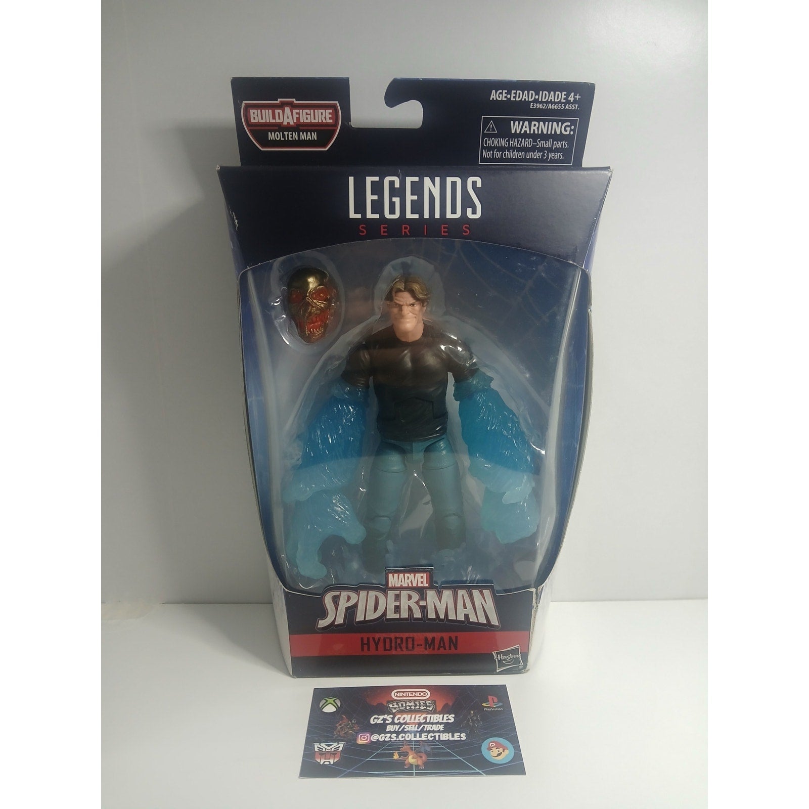 SPIDER-MAN HYDRO MAN (BAF) MARVEL LEGENDS NIB CIB (OPEN)