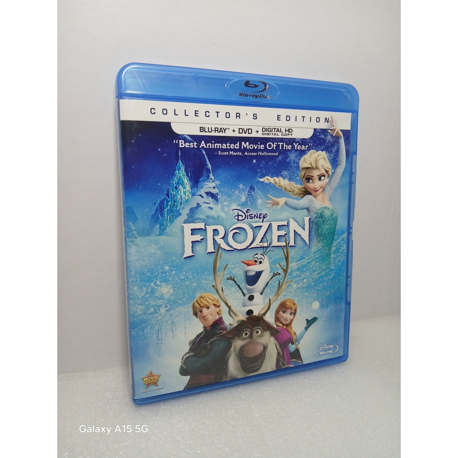 DISNEY FROZEN COLLECTORS EDITION W/SLEEVE BLU RAY/DVD MOVIE CLEANED TESTED