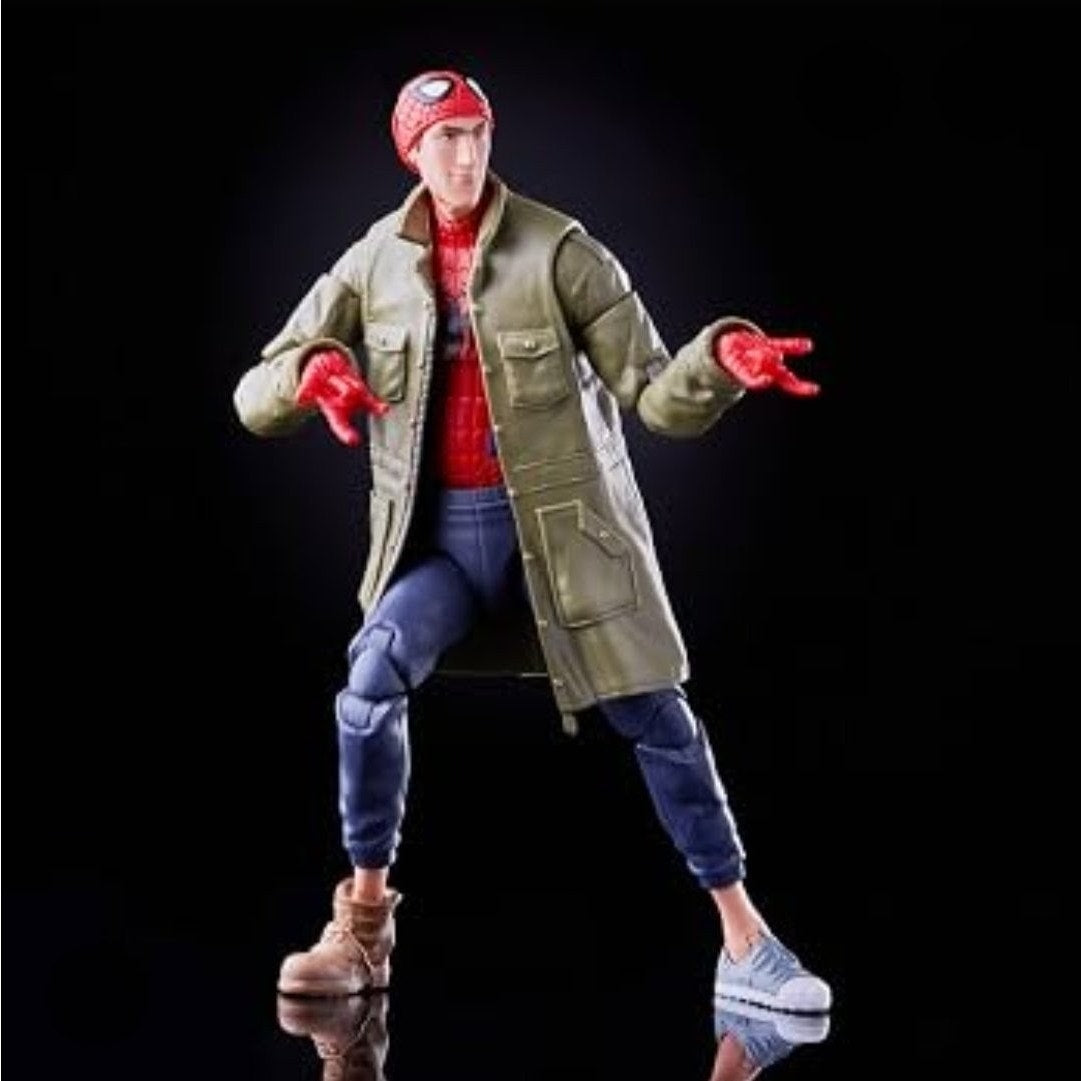 SPIDER VERSE PETER B PARKER MARVEL LEGENDS FIGURE MINT W/ BOX (OPEN) NO BAF