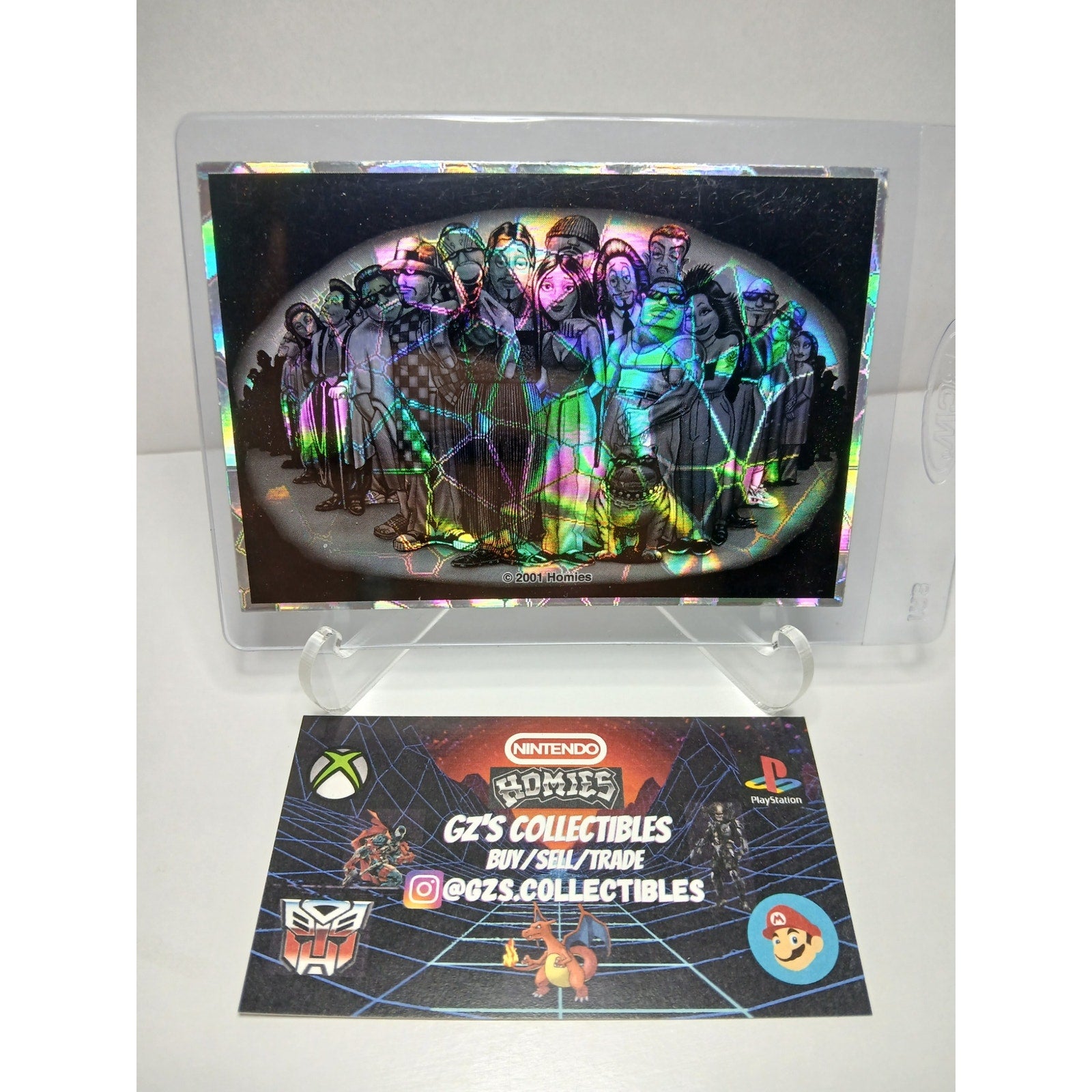 WE WANT YOU VINTAGE 2001 SERIES 2 HOMIES GONZALES GRAPHICS HOLOGRAPHIC STICKER