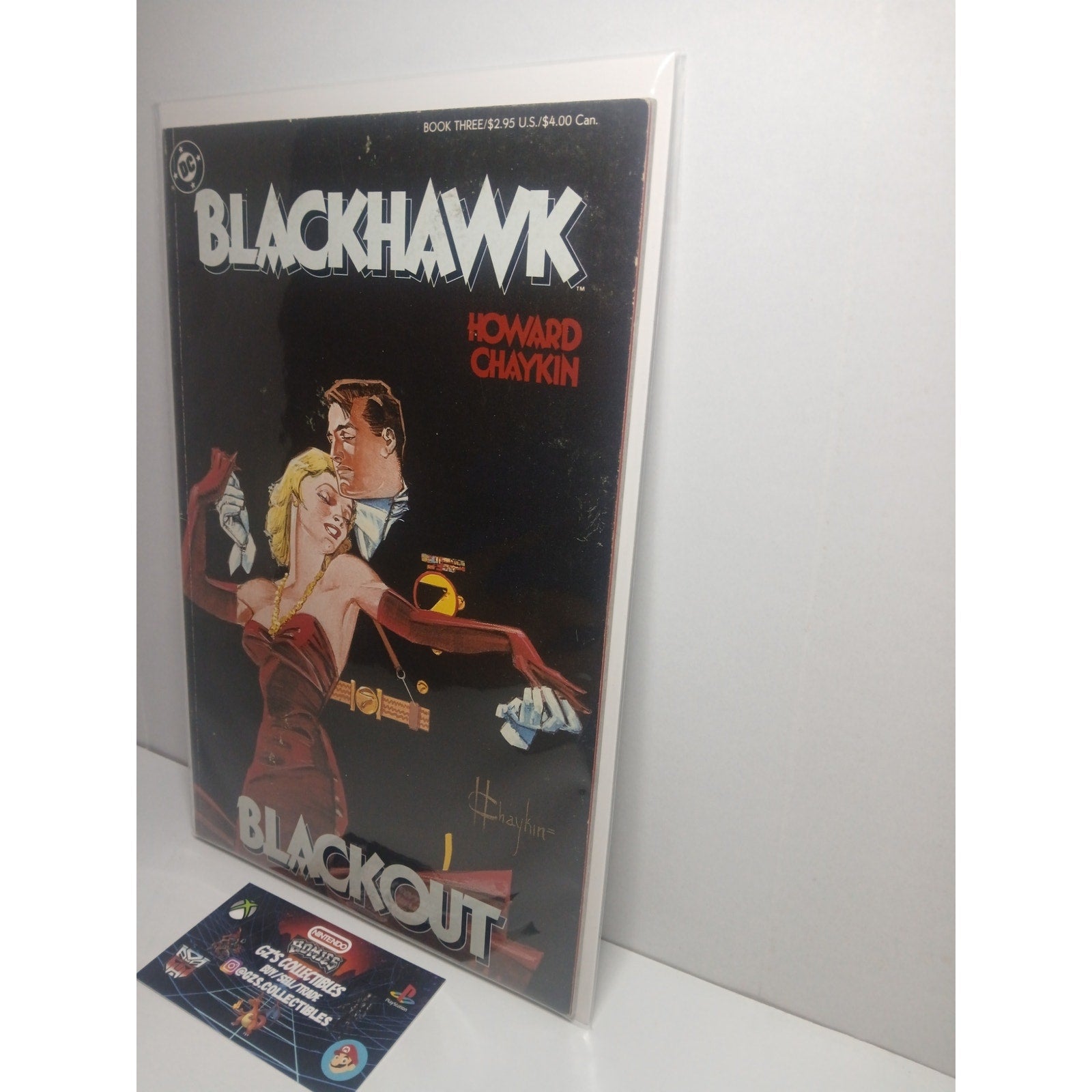 BLACK HAWK BOOK #3 BLACK OUT 1989 DC COMICS NEW BAG/BOARD