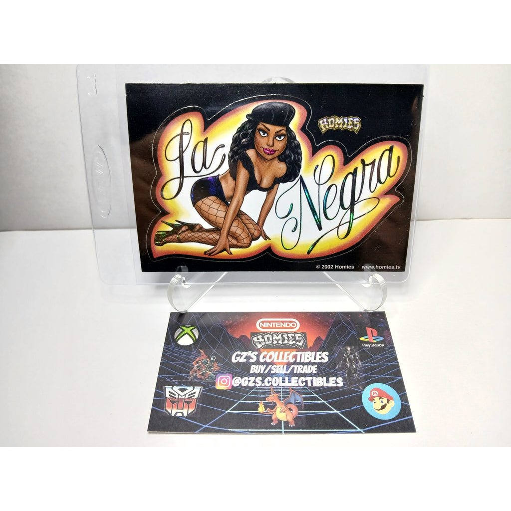 VINTAGE 2002 PINUPS LA NEGRA HOMIES GONZALES GRAPHICS HOLOGRAPHIC STICKER DECAL