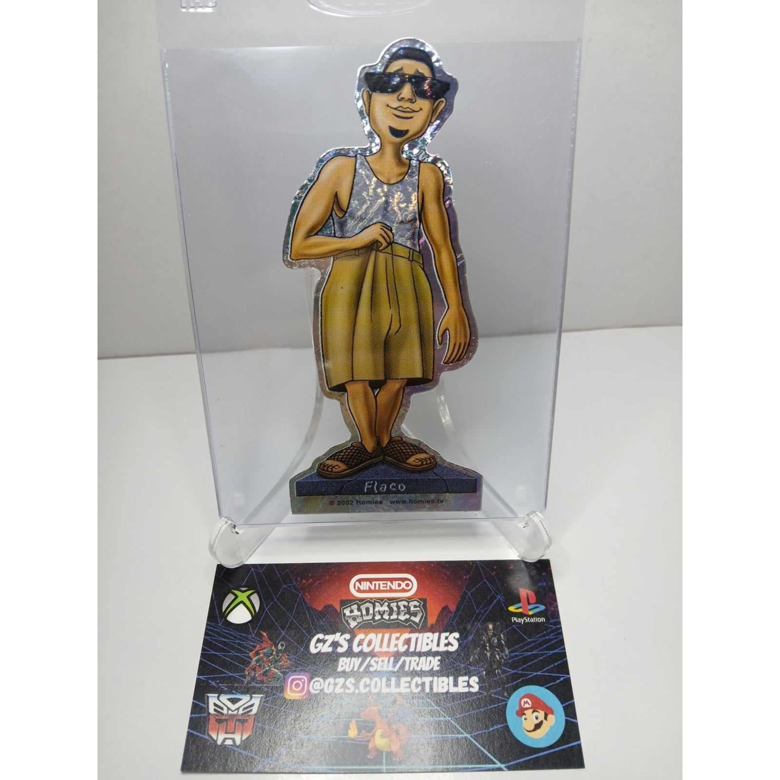 VINTAGE 2002 FLACO DIECUT HOMIES GONZALES GRAPHICS HOLOGRAPHIC STICKER