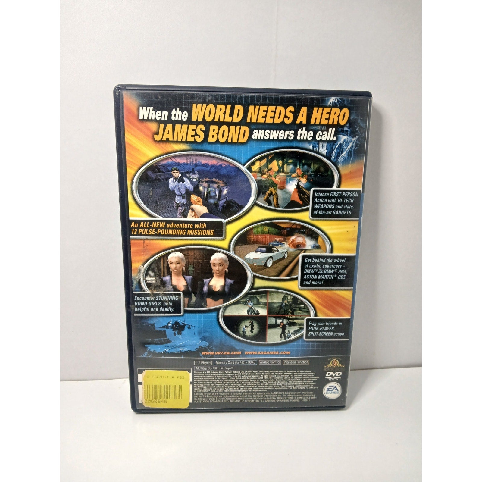 007 AGENT UNDER FIRE & NIGHT FIRE BLACK LABELS CIB SONY PS2 TESTED WORKING