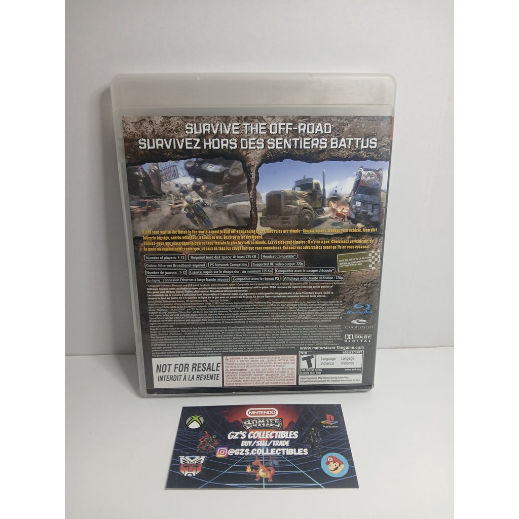 SONY PS3 MOTOR STORM CIB GAME TESTED WORKING