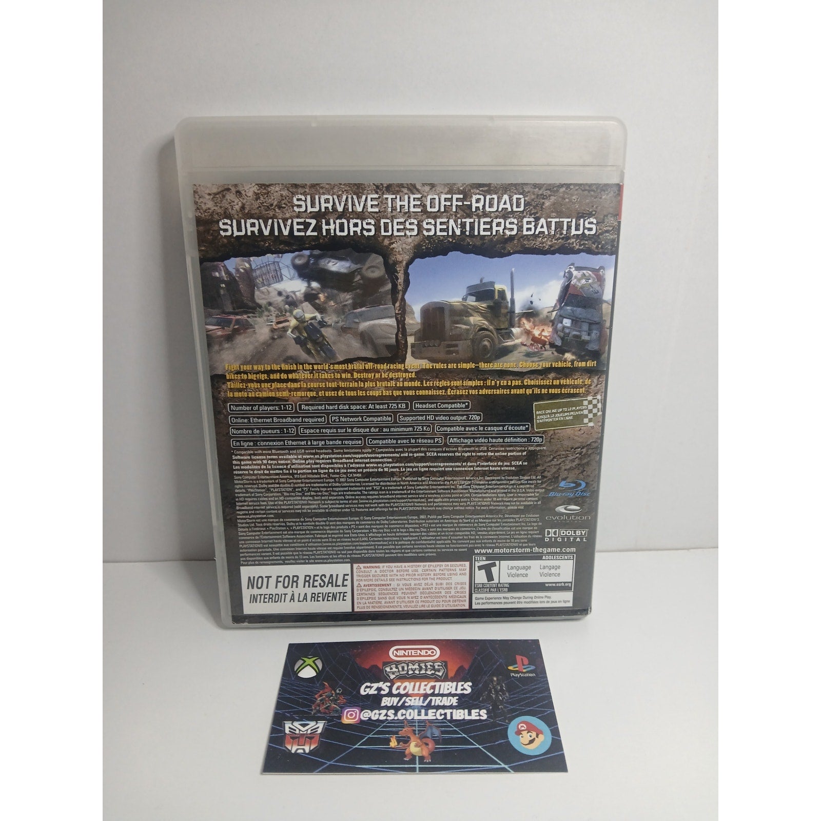 SONY PS3 MOTOR STORM CIB GAME TESTED WORKING