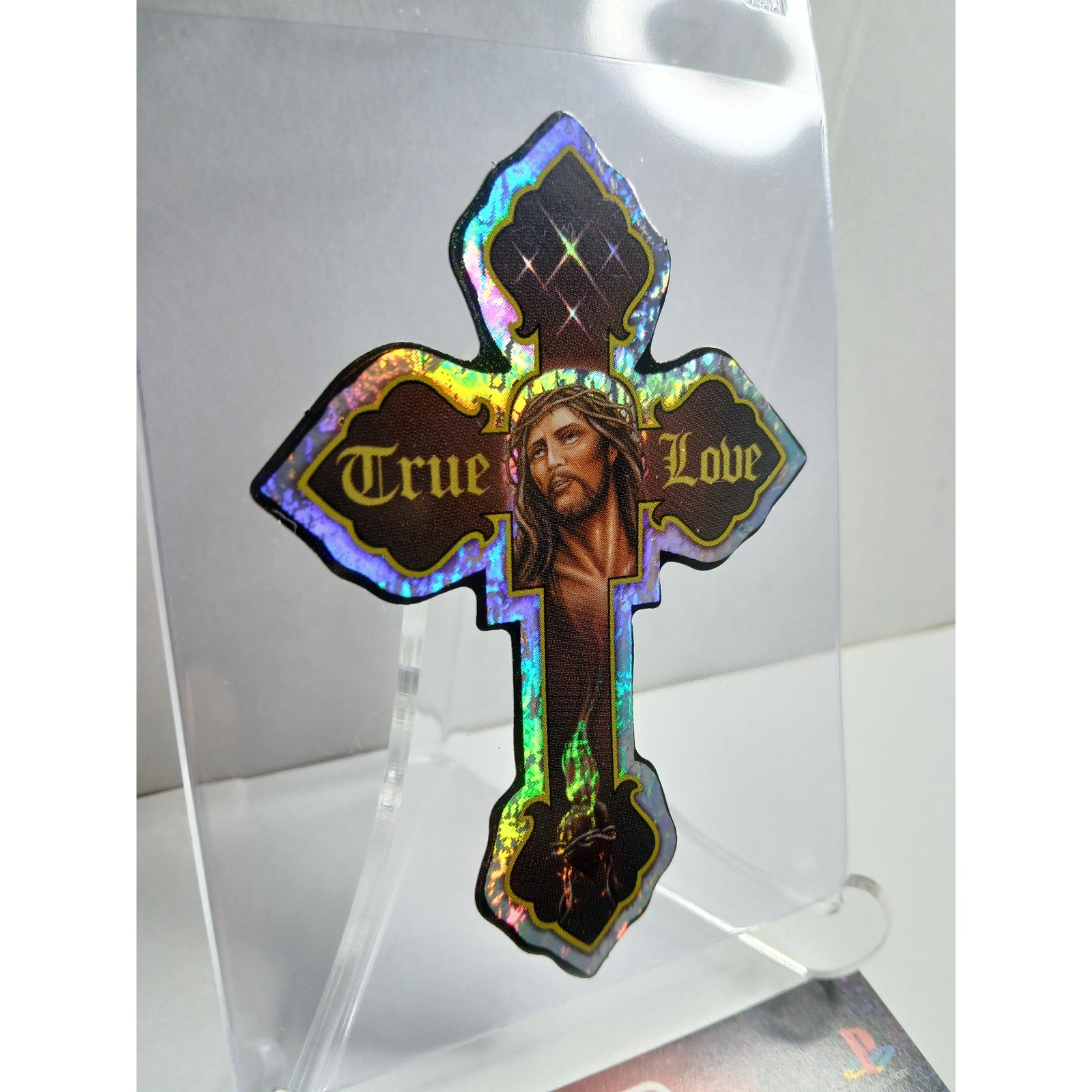 VINTAGE 2001 CROSS HOMIES GONZALES GRAPHICS HOLOGRAPHIC STICKER DECAL