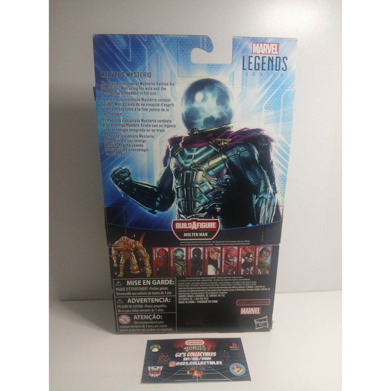 MARVELS MYSTERIO MARVEL LEGENDS (BAF) NIB CIB (OPEN)