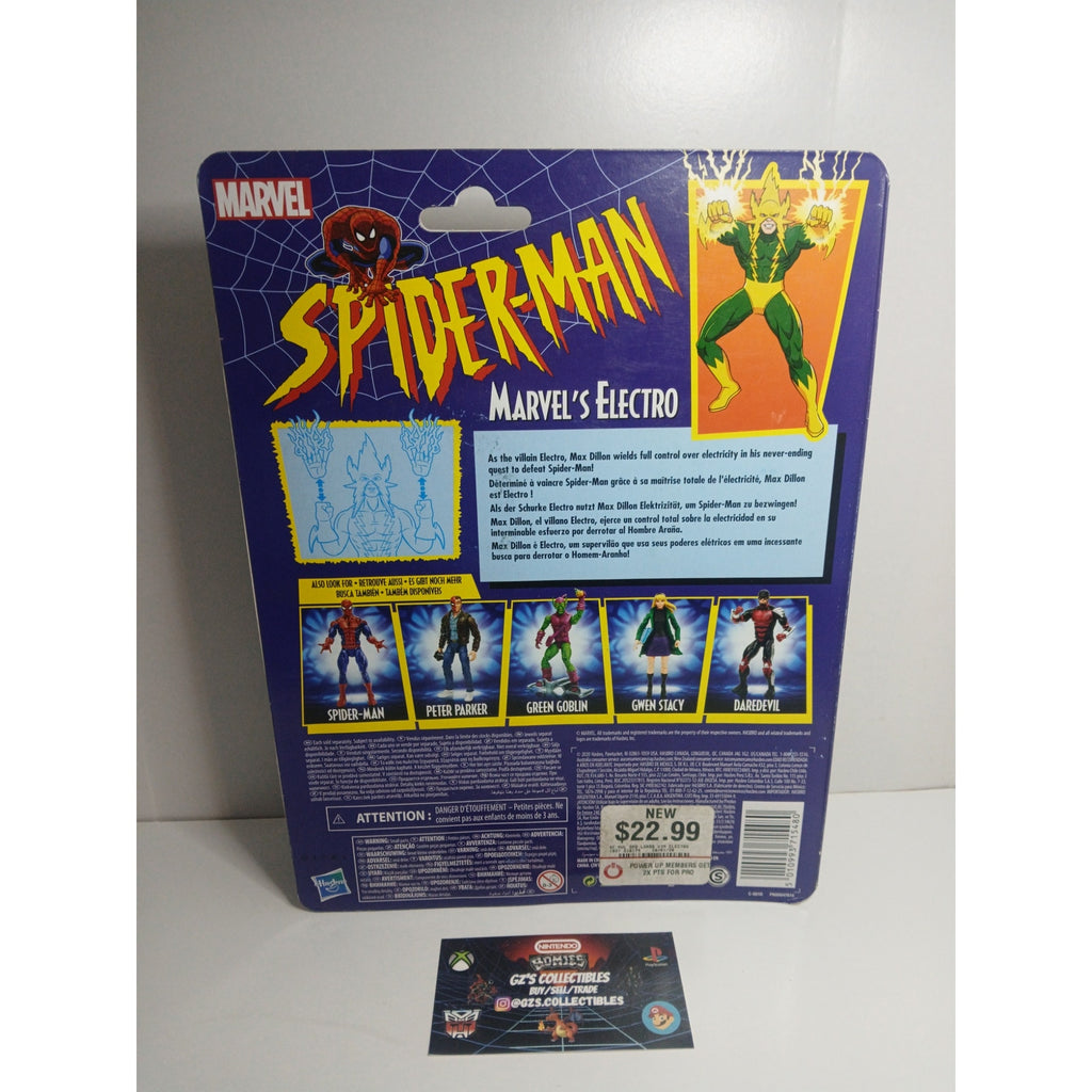 MARVELS ELECTRO HASBRO RETRO ACTION FIGURE MARVEL LEGENDS NEW SEALED